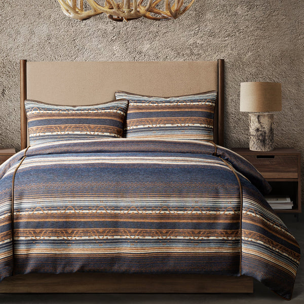 HiEnd Accents Estes Chenille Duvet Cover Set LG2233DS-TW-BL Blue Duvet Cover - Face: 85% polyester, 7% cotton, 5% viscose, 2% acrylic, 1% nylon; Back: 100% cotton. Pillow Sham - Face: 85% polyester, 7% cotton, 5% viscose, 2% acrylic, 1% nylon; Back: 100% cotton. 68x88