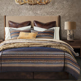 HiEnd Accents Estes Chenille Duvet Cover Set LG2233DS-SK-BL Blue Duvet Cover - Face: 85% polyester, 7% cotton, 5% viscose, 2% acrylic, 1% nylon; Back: 100% cotton. Pillow Sham - Face: 85% polyester, 7% cotton, 5% viscose, 2% acrylic, 1% nylon; Back: 100% cotton. 110x96