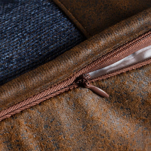 HiEnd Accents Estes Chenille Pillow LG2233P1-OS-BL Blue Face: 85% polyester, 7% cotton, 5% viscose, 2% acrylic, 1% nylon; Back: 100% polyester; Fill: 100% waterfowl feathers 18x18