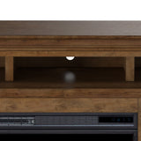 Legends Furniture Contemporary TV Stand with Electric Fireplace Included,  LG5440.BRB