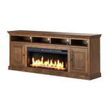 Contemporary TV Stand with Electric Fireplace Included,