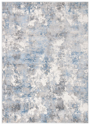 Lagoon 500 Lagoon 521 Contemporary Power Loomed 60% Polypropylene 40% Polyester Rug Light Grey / Light Blue