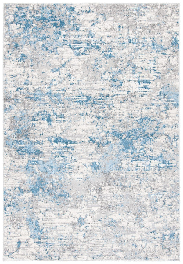 Lagoon 500 Lagoon 570 Contemporary Power Loomed 60% Polypropylene 40% Polyester Rug Ivory / Blue