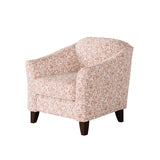 Fusion 452-C Transitional Accent Chair 452-C Clover Coral Accent Chair