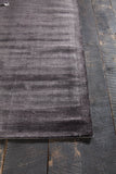 Chandra Rugs Libra 100% Art Silk Hand-Woven Contemporary Rug Charcoal 9' x 13'