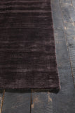 Chandra Rugs Libra 100% Art Silk Hand-Woven Contemporary Rug Brown 9' x 13'