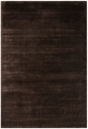 Chandra Rugs Libra 100% Art Silk Hand-Woven Contemporary Rug Brown 9' x 13'