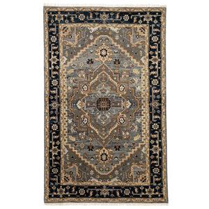 Jaipur Living Andrews Hand-Knotted Medallion Gray/ Brown Area Rug (6'X9')