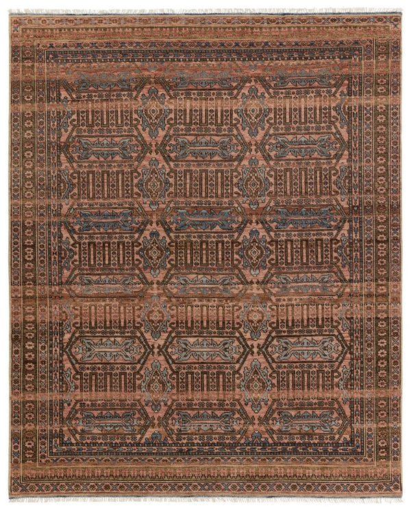 Jaipur Living Liberty Leone LIB13 Hand Knotted 100% Wool Medallion Area Rug Pink 100% Wool RUG156027