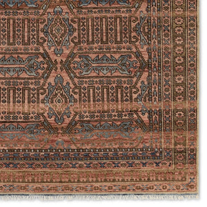 Jaipur Living Liberty Leone LIB13 Hand Knotted 100% Wool Medallion Area Rug Pink 100% Wool RUG156027