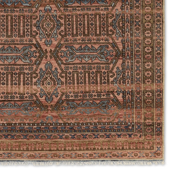 Jaipur Living Liberty Leone LIB13 Hand Knotted 100% Wool Medallion Area Rug Pink 100% Wool RUG156027