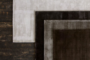 Chandra Rugs Libra 100% Art Silk Hand-Woven Contemporary Rug Brown 9' x 13'