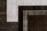 Chandra Rugs Libra 100% Art Silk Hand-Woven Contemporary Rug Brown 9' x 13'