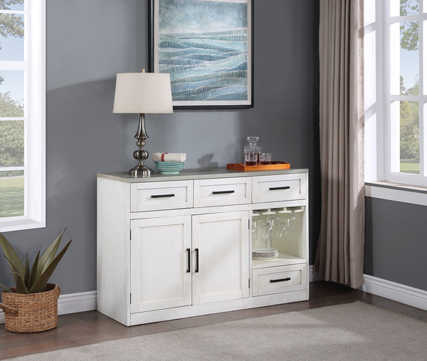 Vilo Home Lido Bay 2 Tone Coastal Server/TV Stand with Stem Wear Storage VH6054 VH6054