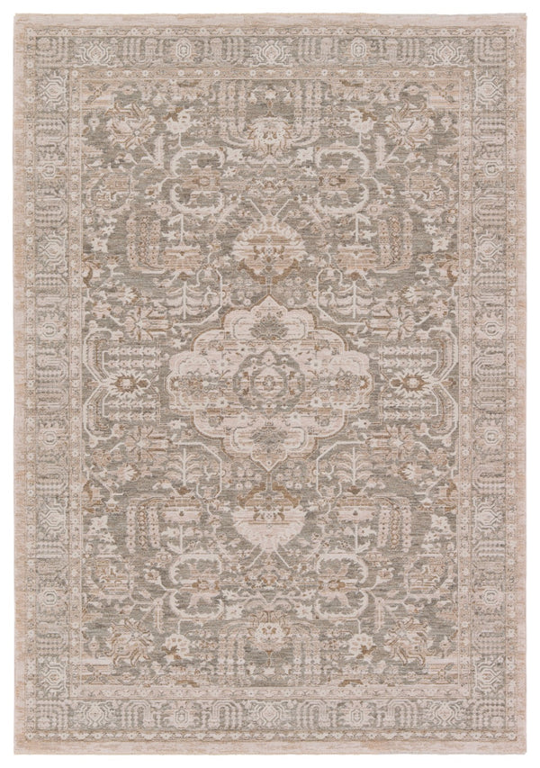 Jaipur Living Lilit Acair LIL02 Powerloomed Machine Made Indoor Updated Traditional Rug Beige 9' x 12'