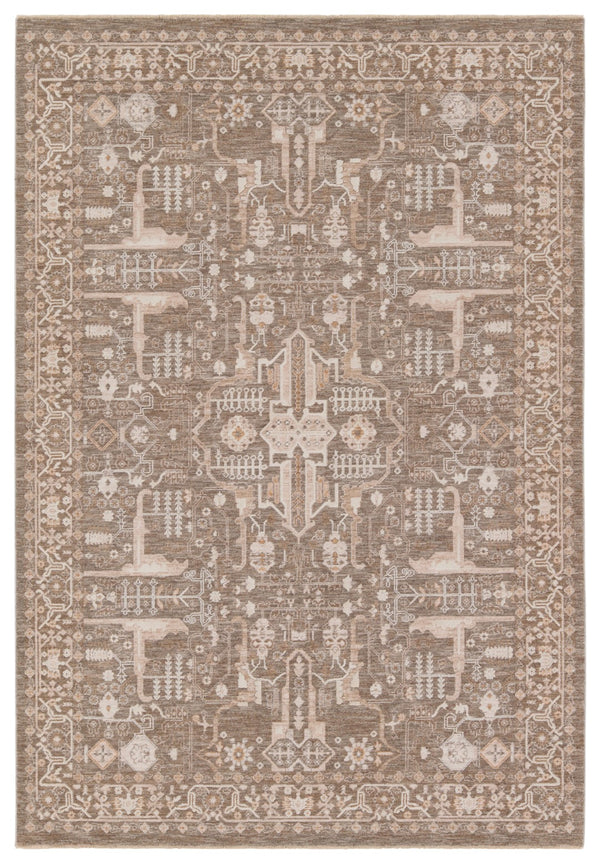 Jaipur Living Lilit Lechmere LIL03 Powerloomed Machine Made Indoor Updated Traditional Rug Taupe 9' x 12'