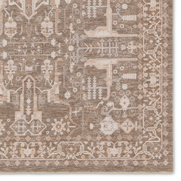 Jaipur Living Lilit Lechmere LIL03 Powerloomed Machine Made Indoor Updated Traditional Rug Taupe 9' x 12'