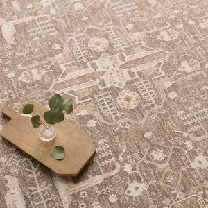 Jaipur Living Lilit Lechmere LIL03 Powerloomed Machine Made Indoor Updated Traditional Rug Taupe 9' x 12'