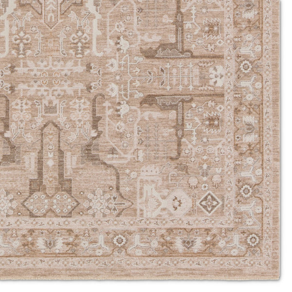 Jaipur Living Lilit Lechmere LIL04 Powerloomed Machine Made Indoor Updated Traditional Rug Beige 9' x 12'