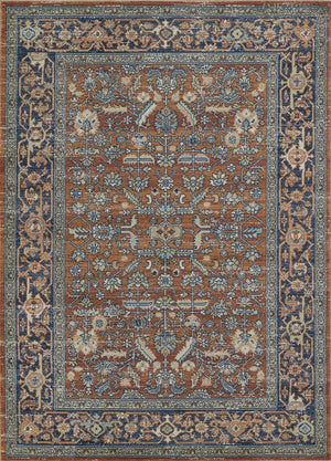 Momeni Lillihan LIH-1 Machine Made Traditional Oriental Indoor Area Rug Copper 9'3" x 11'10" LILLILIH-1COP93BA