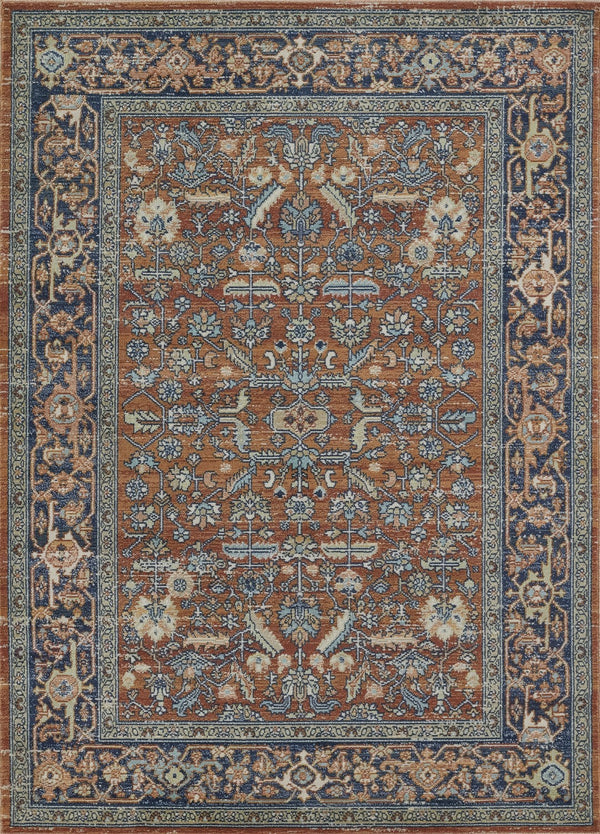 Momeni Lillihan LIH-1 Machine Made Traditional Oriental Indoor Area Rug Copper 9'3" x 11'10" LILLILIH-1COP93BA
