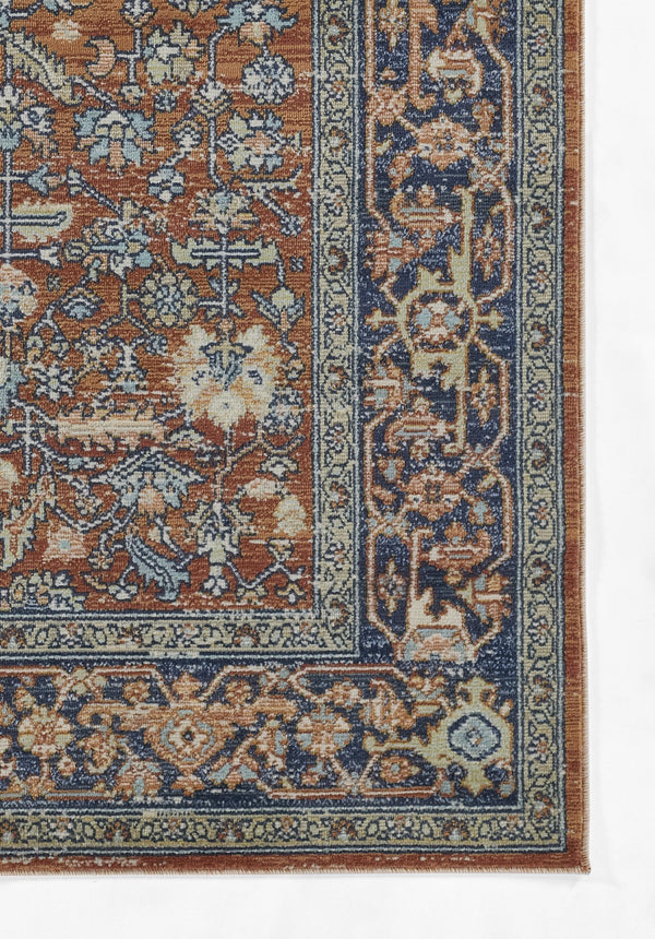 Momeni Lillihan LIH-1 Machine Made Traditional Oriental Indoor Area Rug Copper 9'3" x 11'10" LILLILIH-1COP93BA