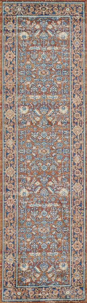 Momeni Lillihan LIH-1 Machine Made Traditional Oriental Indoor Area Rug Copper 9'3" x 11'10" LILLILIH-1COP93BA