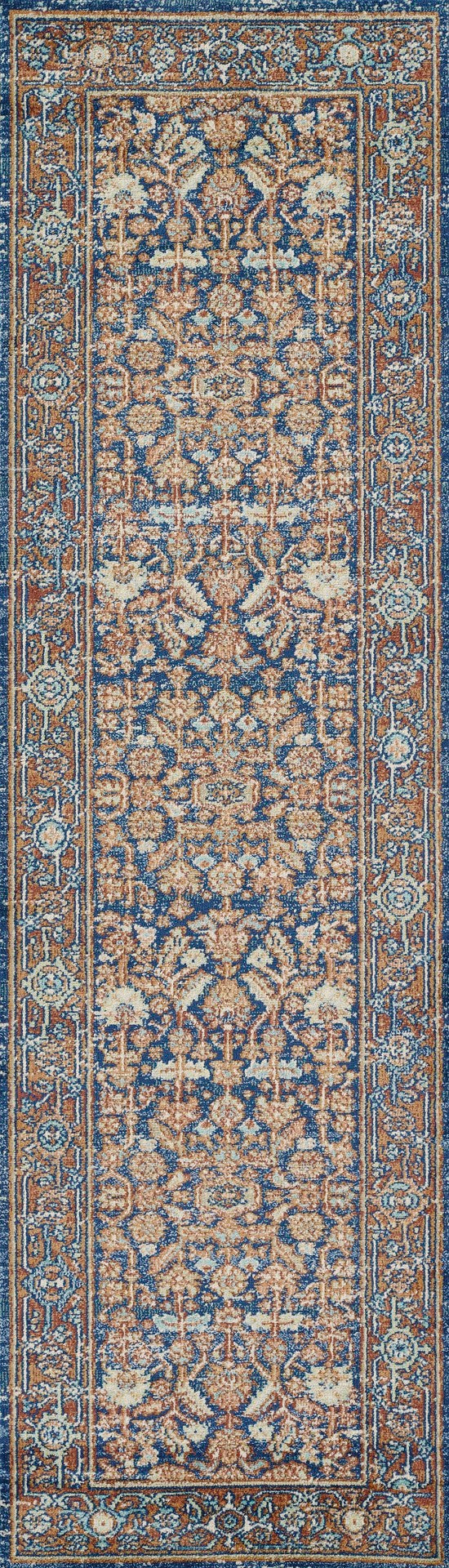 Momeni Lillihan LIH-1 Machine Made Traditional Oriental Indoor Area Rug Navy 9'3" x 11'10" LILLILIH-1NVY93BA
