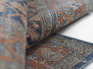 Momeni Lillihan LIH-1 Machine Made Traditional Oriental Indoor Area Rug Navy 9'3" x 11'10" LILLILIH-1NVY93BA