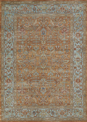 Momeni Lillihan LIH-1 Machine Made Traditional Oriental Indoor Area Rug Orange 9'3" x 11'10" LILLILIH-1ORG93BA