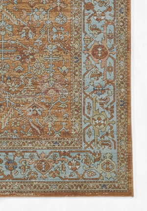 Momeni Lillihan LIH-1 Machine Made Traditional Oriental Indoor Area Rug Orange 9'3" x 11'10" LILLILIH-1ORG93BA