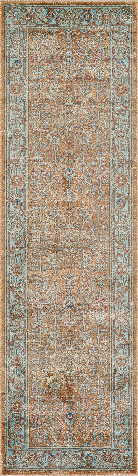 Momeni Lillihan LIH-1 Machine Made Traditional Oriental Indoor Area Rug Orange 9'3" x 11'10" LILLILIH-1ORG93BA