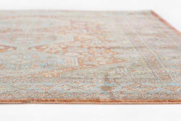 Momeni Lillihan LIH-2 Machine Made Traditional Medallion Indoor Area Rug Copper 9'3" x 11'10" LILLILIH-2COP93BA