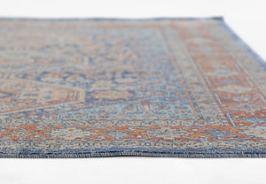 Momeni Lillihan LIH-2 Machine Made Traditional Medallion Indoor Area Rug Navy 9'3" x 11'10" LILLILIH-2NVY93BA