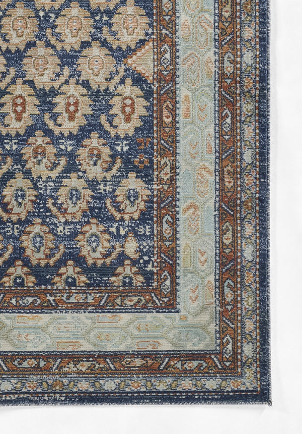 Momeni Lillihan LIH-4 Machine Made Traditional Oriental Indoor Area Rug Navy 9'3" x 11'10" LILLILIH-4NVY93BA