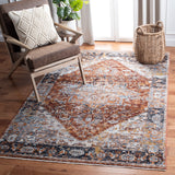 Limitee 700 Limitee 766 Transitional Power Loomed 70% Polyester - 30% Viscose Rug in Beige, Rust 9ft x 12ft