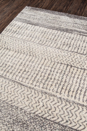 Momeni Lima LI-02 Machine Made Contemporary Abstract, Shag Indoor Area Rug Ivory 9'3" x 12'6" LIMA0LI-02IVY93C6