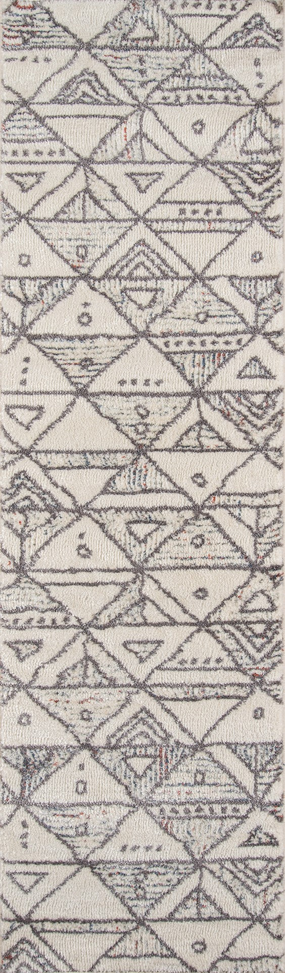 Momeni Lima LI-06 Machine Made Contemporary Geometric, Shag Indoor Area Rug Ivory 9'3" x 12'6" LIMA0LI-06IVY93C6