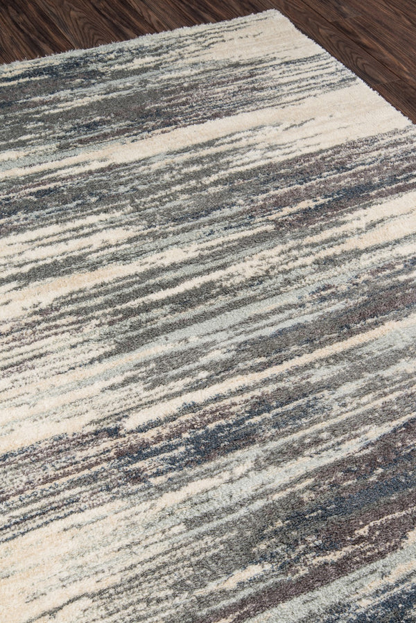 Momeni Lima LI-07 Machine Made Contemporary Abstract, Shag Indoor Area Rug Grey 9'3" x 12'6" LIMA0LI-07GRY93C6