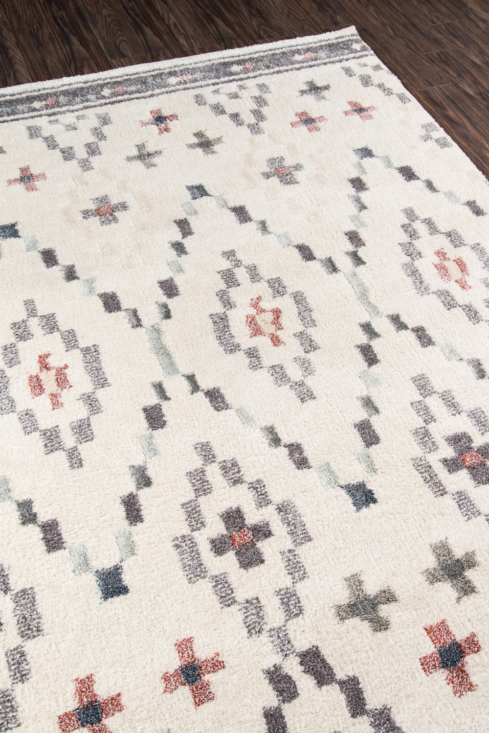 Momeni Lima LI-10 Machine Made Contemporary Geometric, Shag Indoor Area Rug Ivory 9'3" x 12'6" LIMA0LI-10IVY93C6