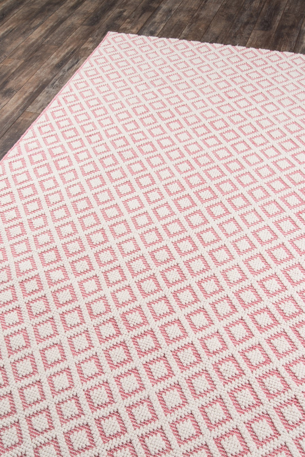 Momeni Madcap Cottage Lisbon LIS-2 Hand Woven Contemporary Geometric Indoor Area Rug Pink 8'6" x 11'6" LISBOLIS-2PNK86B6