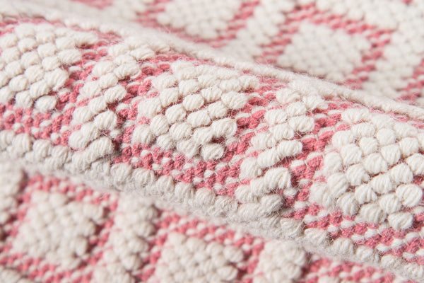 Momeni Madcap Cottage Lisbon LIS-2 Hand Woven Contemporary Geometric Indoor Area Rug Pink 8'6" x 11'6" LISBOLIS-2PNK86B6