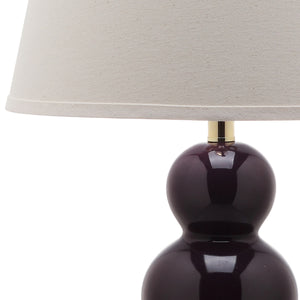 Pamela 28-Inch Triple Gourd Ceramic Table Lamp Set - Elegant Design for Home Décor Enhancement
