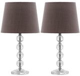 Nola 16-Inch H Stacked Crystal Ball Lamp Set of 2