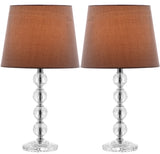 Nola 16-Inch H Stacked Crystal Ball Lamp Set of 2