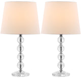 Nola 16-Inch H Stacked Crystal Ball Lamp Set of 2