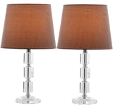 Erin 16-Inch H Crystal Cube Lamp Set of 2