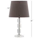 Erin 16-Inch H Crystal Cube Lamp Set of 2