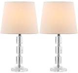 Erin 16-Inch H Crystal Cube Lamp Set of 2