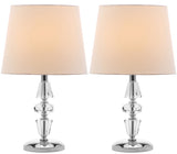 Crescendo 16-Inch H Tiered Crystal Lamp Set of 2